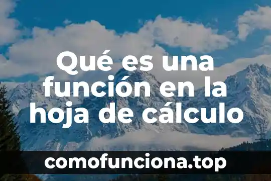 Tipo de hoja de color que es dorada 6 Qué es una función en la hoja de cálculo