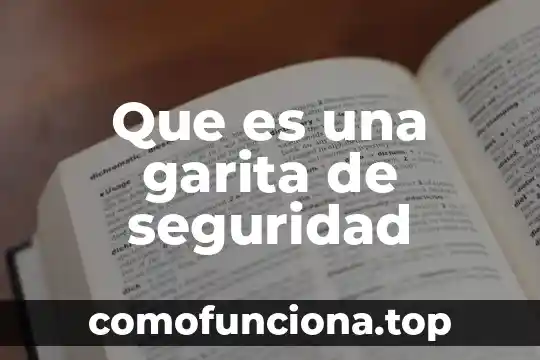 Que es un pie de casa en arquitectura 8 Que es una garita de seguridad
