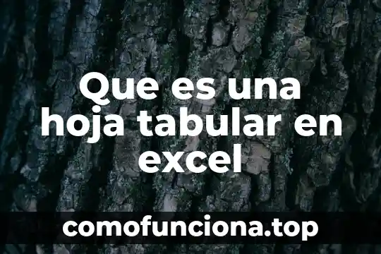 Tipo de hoja de color que es dorada 4 Que es una hoja tabular en excel