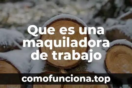 Que es la tesis en un trabajo de investigacion 4 Que es una maquiladora de trabajo