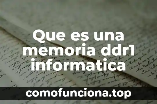 Que es la logica deóntica 5 Que es una memoria ddr1 informatica
