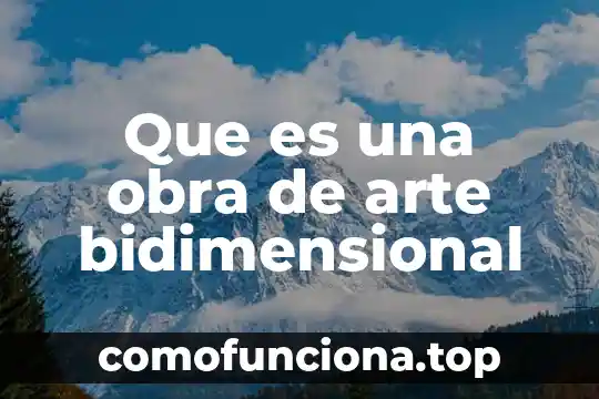Que es formato en un obra de arte 5 Que es una obra de arte bidimensional
