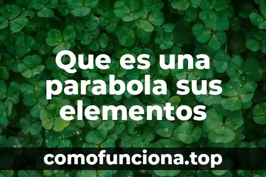 Elementos del escritorio barra de tareas que es 3 Que es una parabola sus elementos