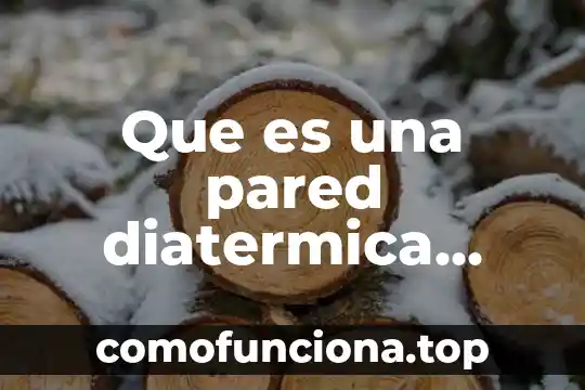 Que es la planta arq 6 Que es una pared diatermica ejemplos