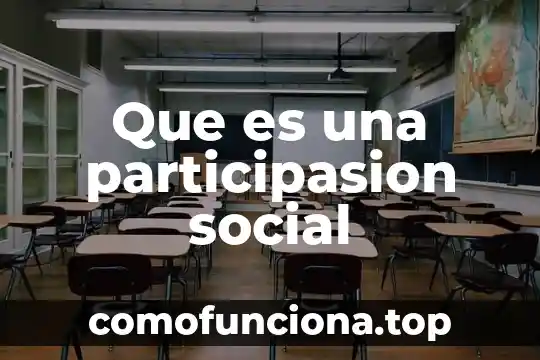 ¿Qué es cíclico en filosofía? 6 Que es una participasion social