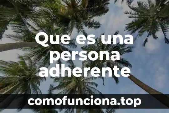 Qué es canalizar en una persona 4 Que es una persona adherente