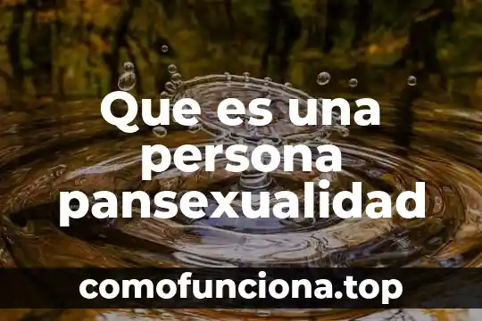 Que es ser una persona simple 5 Que es una persona pansexualidad