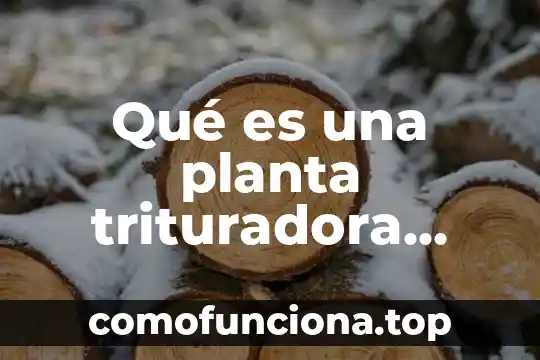 Que es proceso de cambio de forma prensado ing industrial 8 Qué es una planta trituradora industrial