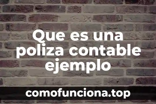 Que es variable dependiente y un ejemplo 3 Que es una poliza contable ejemplo