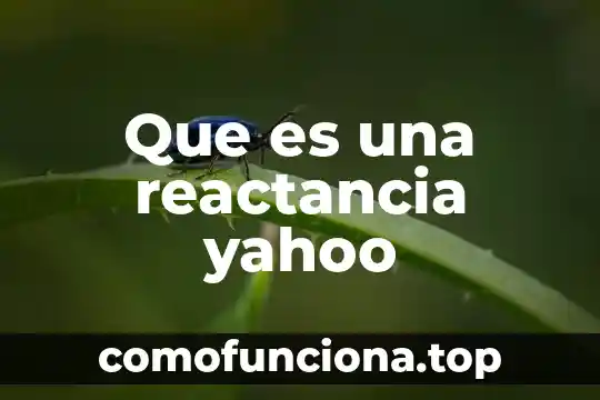 Que es la interaccion lógica 4 Que es una reactancia yahoo