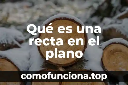 Que es movimiento uniforme en linea recta 8 Qué es una recta en el plano