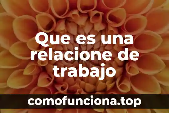 Según la teoría causalista qué es conducta 3 Que es una relacione de trabajo