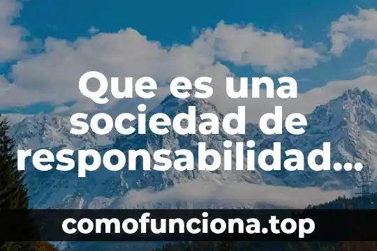 Que es lo que obstaculiza o inhíbe al ser responsabilidad 4 Que es una sociedad de responsabilidad limitada ooo en rusia