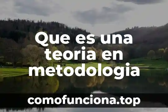 Qué es la teoría de la cuántica 6 Que es una teoria en metodologia