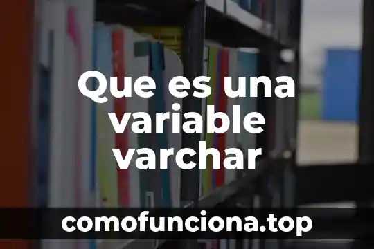 Que es el nombre de una variable 6 Que es una variable varchar