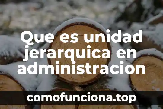 Que es la depreciacion de propiedad planta y equipo 6 Que es unidad jerarquica en administracion