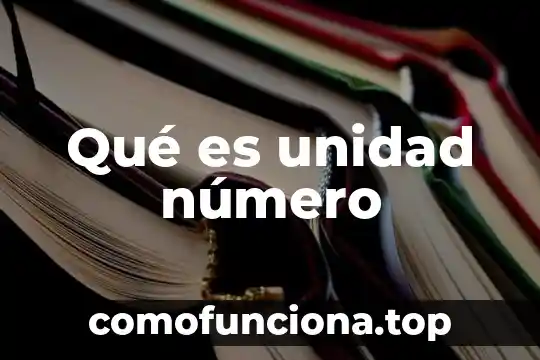 Que es ul cuento 4 Qué es unidad número