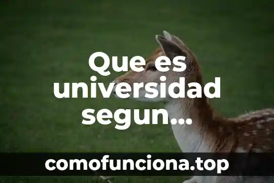 Definición de que es la psicología cognoscitiva 3 Que es universidad segun colombia