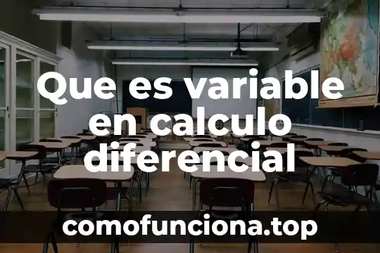 Que es un capo diferencial matematico 3 Que es variable en calculo diferencial