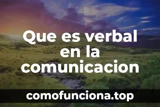 Qué es el tiempo verbal pretérito 7 Que es verbal en la comunicacion