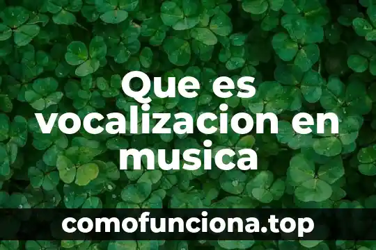 Qué es segundo plano o música de fondo 8 Que es vocalizacion en musica