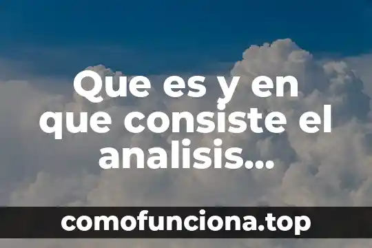 Que es el tree plan 5 Que es y en que consiste el analisis financiero