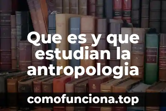 Que es dependencia de datos 6 Que es y que estudian la antropologia