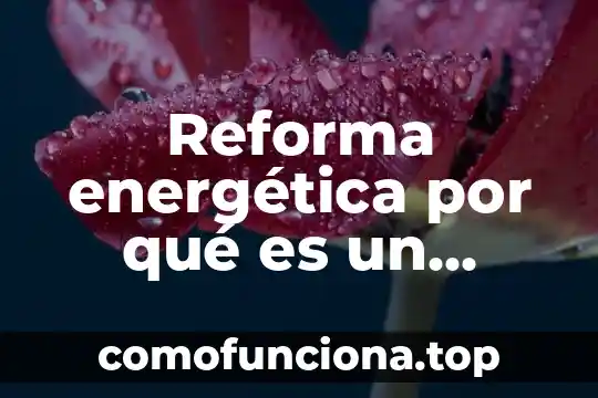 Que es la reforma integral fiscal 3 Reforma energética por qué es un problema ético