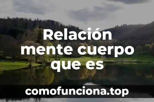 Que es mente cuerpo y espiritu 3 Relación mente cuerpo que es