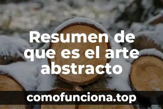 Qué es el arte abstracto blanco y negro 4 Resumen de que es el arte abstracto