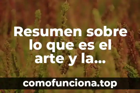 Qué es la resumen mitología griega 4 Resumen sobre lo que es el arte y la belleza