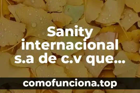 Qué es número CV en una tarjeta 4 Sanity internacional s.a de c.v que es