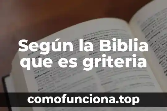 Que es un individuo en etica y valores 3 Según la Biblia que es griteria
