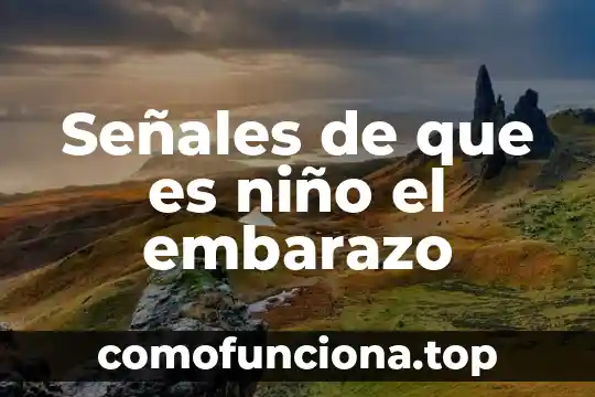 Que es un cura del arte 4 Señales de que es niño el embarazo
