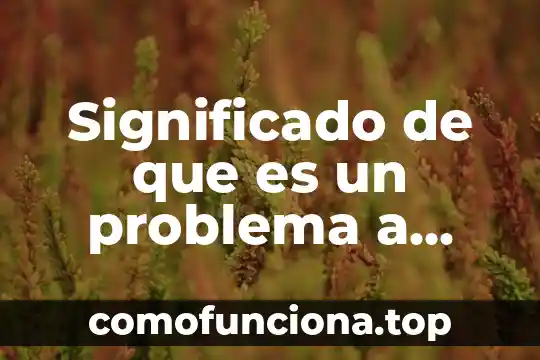 Que es el inventario nacional de viviendas 8 Significado de que es un problema a nivel nacional
