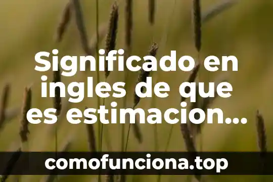 Adrenoreceptores beta que es 5 Significado en ingles de que es estimacion en estadistica