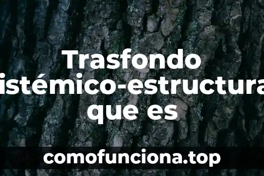 Wana cry que es y que significa 6 Trasfondo sistémico-estructural que es