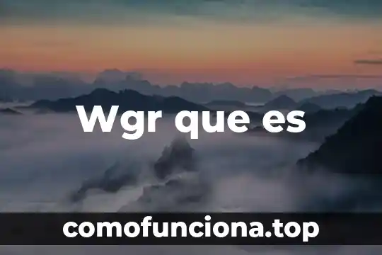 El color rojo nos indica que es una instalación 7 Wgr que es