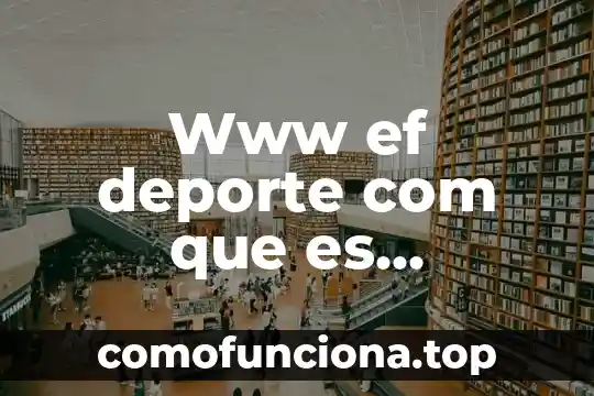 Qué es com dcom distribuidos 3 Www ef deporte com que es motricidad