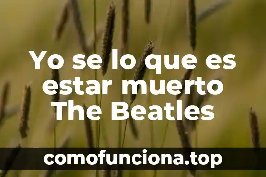 Animal stak the complete anabolic hormone stack que es 6 Yo se lo que es estar muerto The Beatles